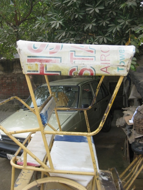 Rickshaw canvas roof