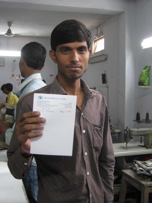 Conserve India health clinic eye check  prescription